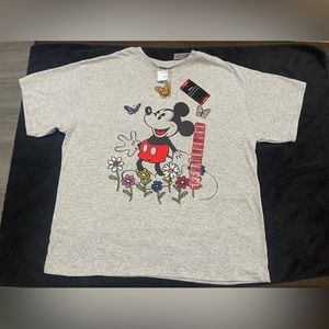 Mickey Mouse Top Shirt Women’s Size XL Grey Heather NWT